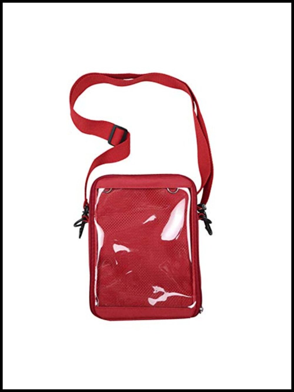 Mini Ita Bag Transparent Crossbody Messenger Shoulder Bag for Pins